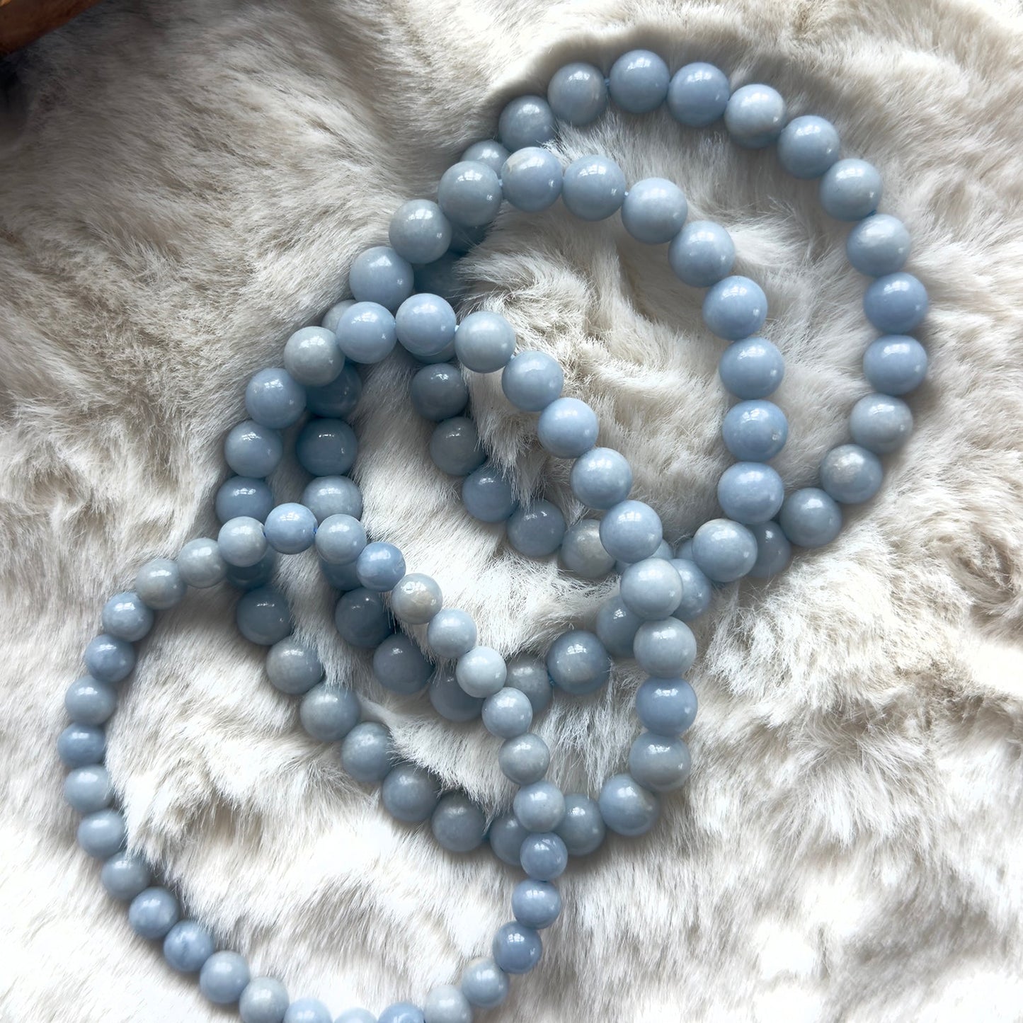 Angelite Crystal Intention Bracelet