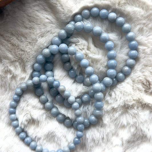 Angelite Crystal Intention Bracelet