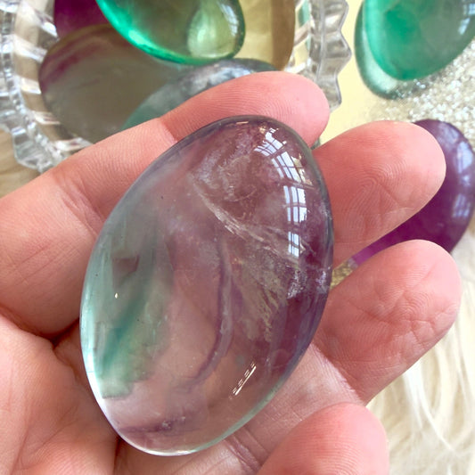 Fluorite Palm Stone