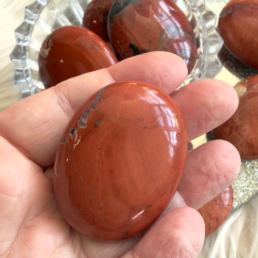 Red Jasper Palm Stone
