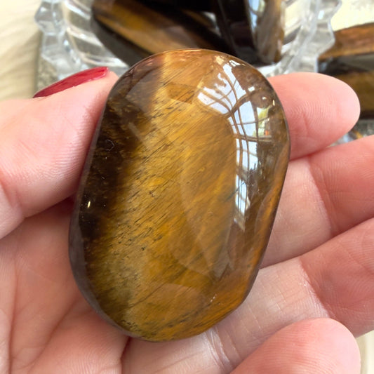 Tiger's Eye Palm Stone