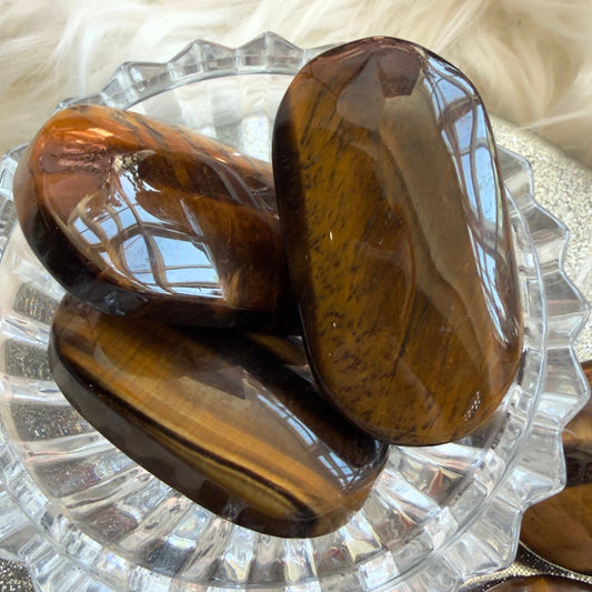 Tiger's Eye Palm Stone