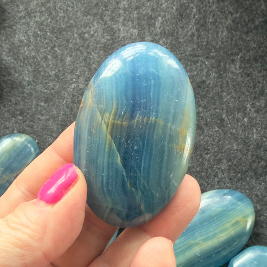 Lemurian Aquatine Palm Stone