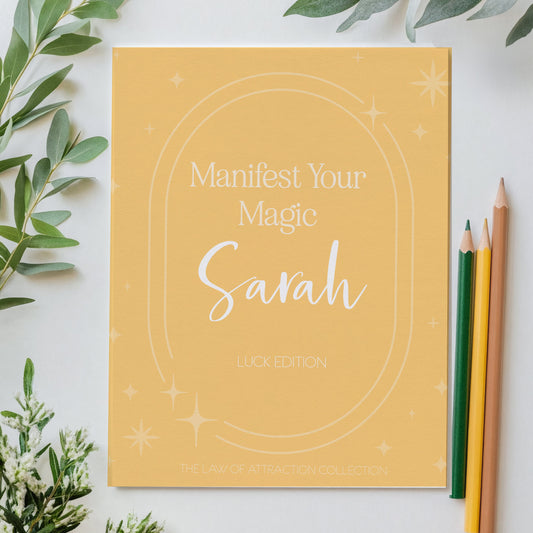 PRE-ORDER Manifest Your Magic - Personalised Manifestation Book And Journal - The Luck Edition - Launching 10.10