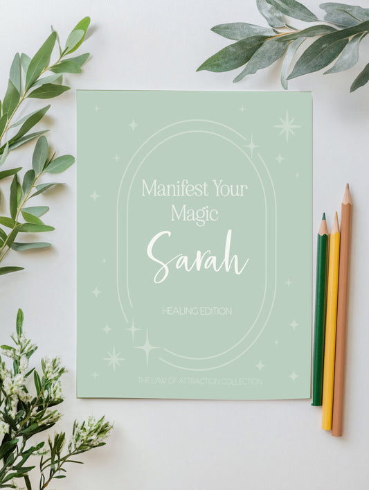 Manifest Your Magic - Personalised Manifestation Book And Journal - The Healing & Self Care Edition
